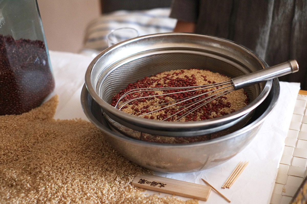 酵素玄米の材料写真
